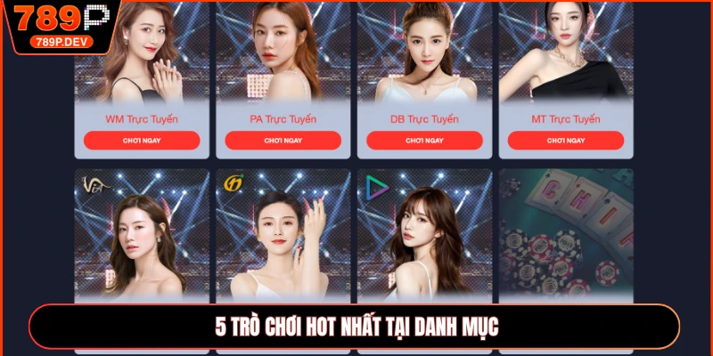 5 trò chơi hot nhất tại danh mục